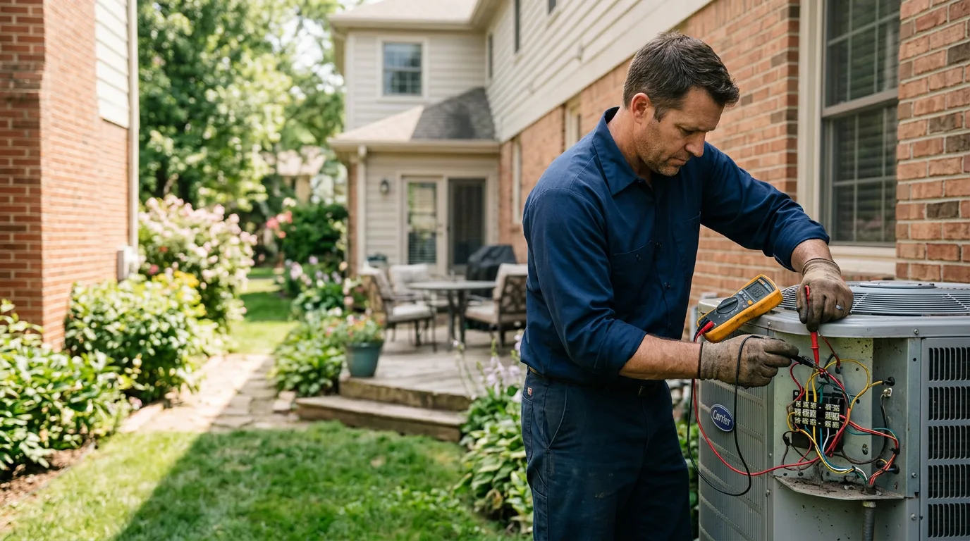 HVAC technician working near Meherrin, VA
